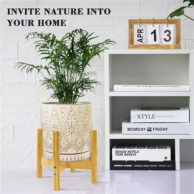 Adjustable Bamboo Plant Stand For Indoor