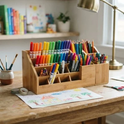 bamboo marker organizer bamboo marker organizer