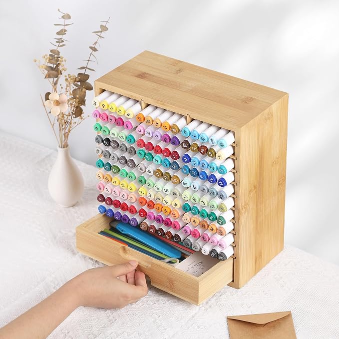bamboo marker organizer bamboo marker organizer